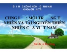 Bài giảng Địa lý kinh tế Việt Nam: Chương 1 - GV Trần Thu Hương