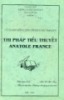 Thi pháp tiểu thuyết Anatole France