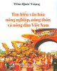 Ebook Tìm hiểu văn hóa nông nghiệp, nông thôn và nông dân Việt Nam: Phần 1