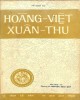 Ebook Hoàng Việt xuân thu: Phần 1