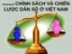 Bài giảng Dân số học - Chương 8: Chính sách và chiến lược dân số ở Việt Nam