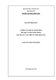 Nghiên cứu một số thành phần hóa học và hoạt tính chống oxi hóa của cao chiết từ nấm Trắng sữa (Calocybe Indica).