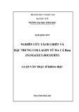 Nghiên cứu tách chiết và đặc trưng collagen từ da cá Ba Sa (Pangasius Bocourti).