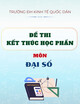 Đề thi kết thúc học phần môn Đại số năm 2024-2025