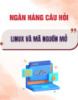 Ngân hàng câu hỏi môn Linux và mã nguồn mở