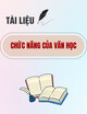 Chức năng của văn học