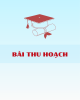 Bài thu hoạch Bồi dưỡng thường xuyên giáo viên THPT: Module 5 - Môi trường học tập của học sinh THPT