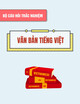 Bộ câu hỏi trắc nghiệm về Văn bản tiếng Việt