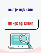 Bài tập thực hành Tin học đại cương - GV. Đinh Thị Xuân Vạn