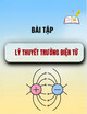 Bài tập Lý thuyết trường điện từ