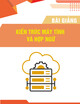 Bài giảng Kiến trúc máy tính và hợp ngữ: Tổng quan máy tính - GV. Chung Thùy Linh