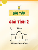 Bài tập Giải tích 2 năm 2024-2025