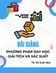 Bài giảng Phương pháp dạy học giải tích và xác suất: Chương 3 - TS. Võ Xuân Mai