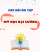 Câu hỏi ôn tập Mỹ học đại cương có lời giải