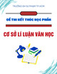 Đề thi học kì 1 kết thúc học phần Cơ sở lí luận văn học năm 2024 - 2025