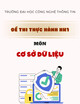Đề thi thực hành học kì 1 môn Cơ sở dữ liệu năm 2023-2024