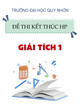 Đề thi học kì 1 học phần Giải tích 1 năm 2023-2024