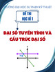 Đề thi học kì 1 môn Đại số tuyến tính và Cấu trúc đại số năm 2025-2026
