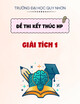 Đề thi học kì 1 học phần Giải tích 1 năm 2020-2021