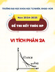 Đề thi học kì 2 kết thúc học phần Vi tích phân 2A năm 2024-2025 có đáp án (Đề 03)