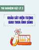 Thí nghiệm Vật lý 2: Bài 1 - Khảo sát hiện tượng giao thoa ánh sáng