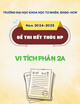Đề thi học kì 2 kết thúc học phần Vi tích phân 2A năm 2024-2025 có đáp án (Đề 04)
